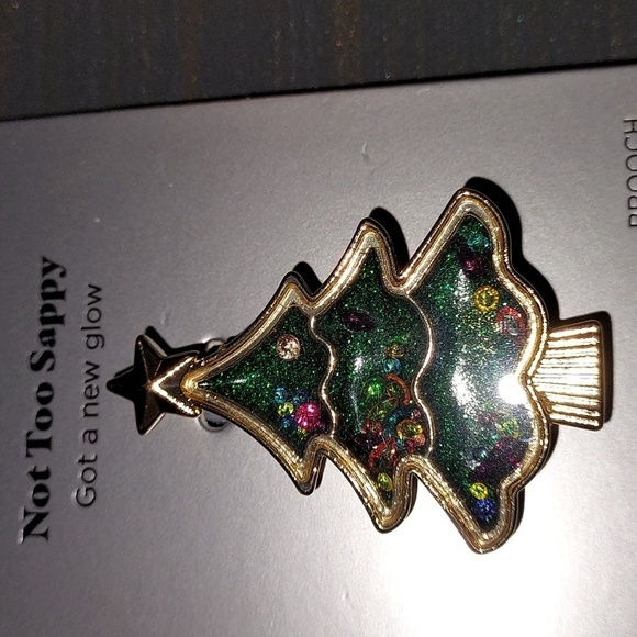 Sugarfix by Baublebar Not too Sappy Tree brooch discontinued - Picture 6 of 7